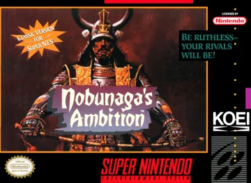 Nobunaga's Ambition (USA) box cover front